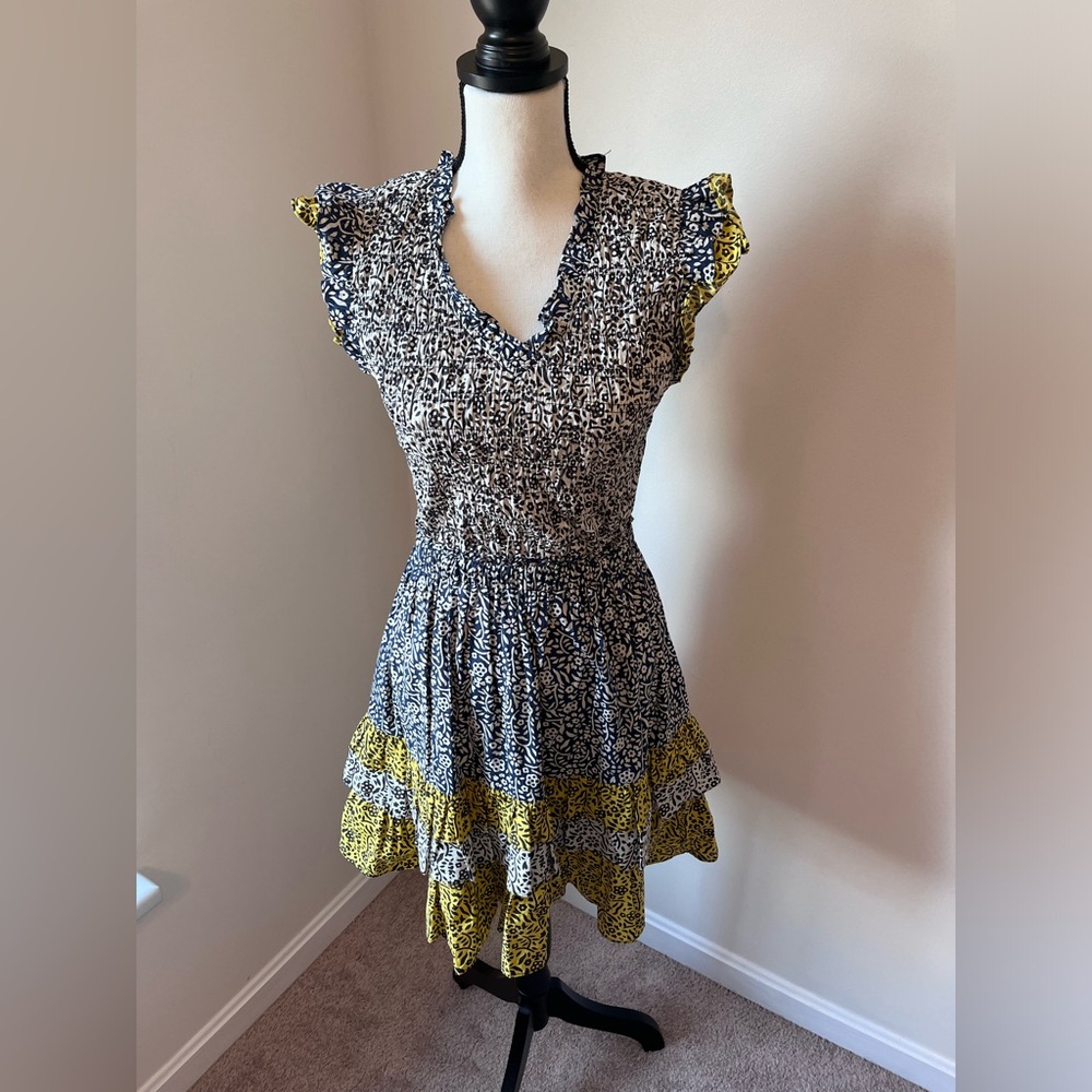 Current Air ruffle pleated floral dress